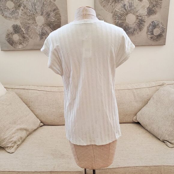 Eileen Fisher Ribbed Textured Top - Picture 6 of 10